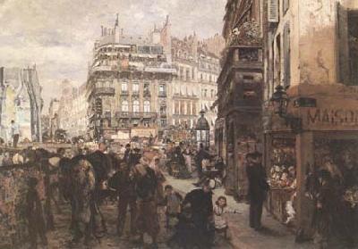 Adolph von Menzel A Paris Day (mk09) Sweden oil painting art